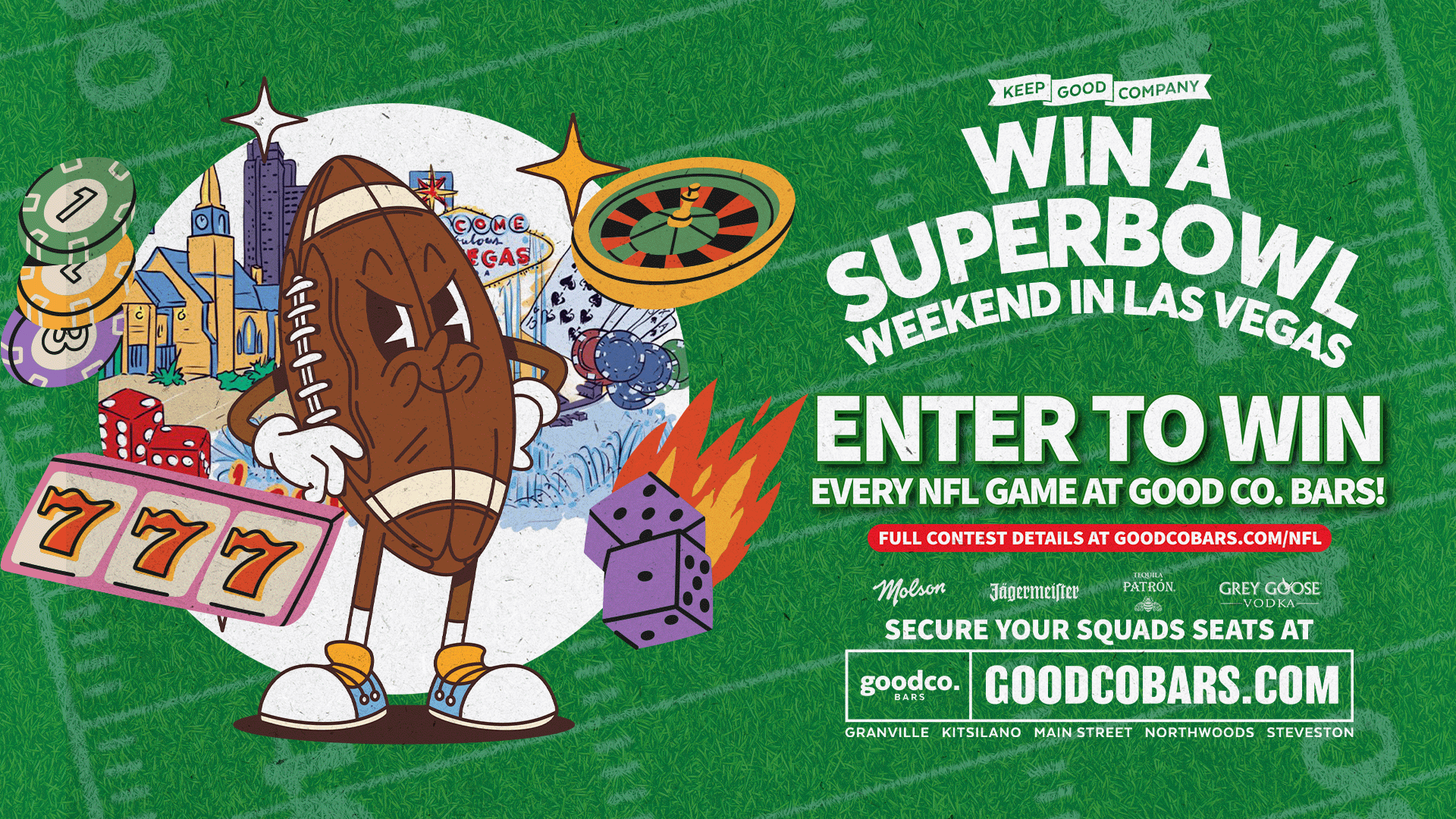 NFL x Vegas — Game Day at Good Co. Bars